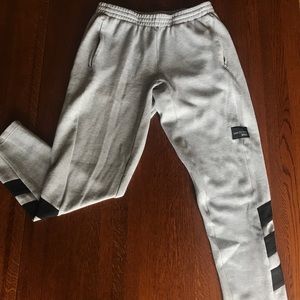 light grey adidas sweatpants